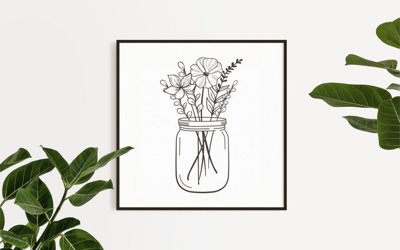 Free Free Sunflower In Mason Jar Svg 182 SVG PNG EPS DXF File