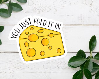 Schitt's Creek Inspired Fold In The Cheese SVG / Fold In The Cheese Digital Download