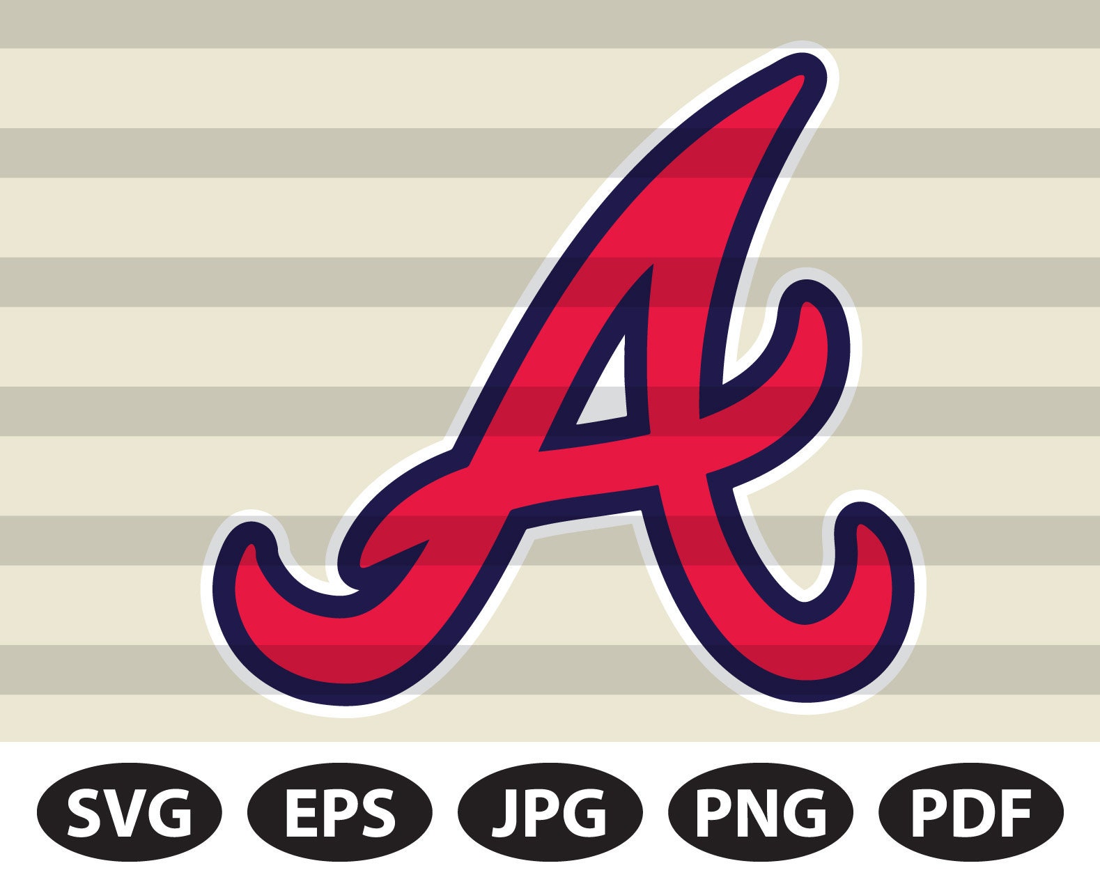 Atlanta Braves SVG, EPS, PNG, Eps, Pdf, files of a sports team, Cut f…