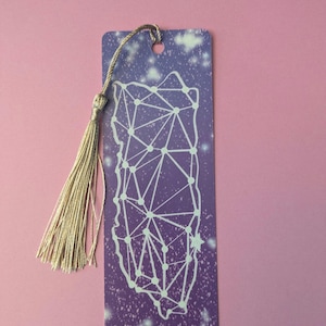 Puerto Rico Constellation Bookmark, Bookmark with Tassle
