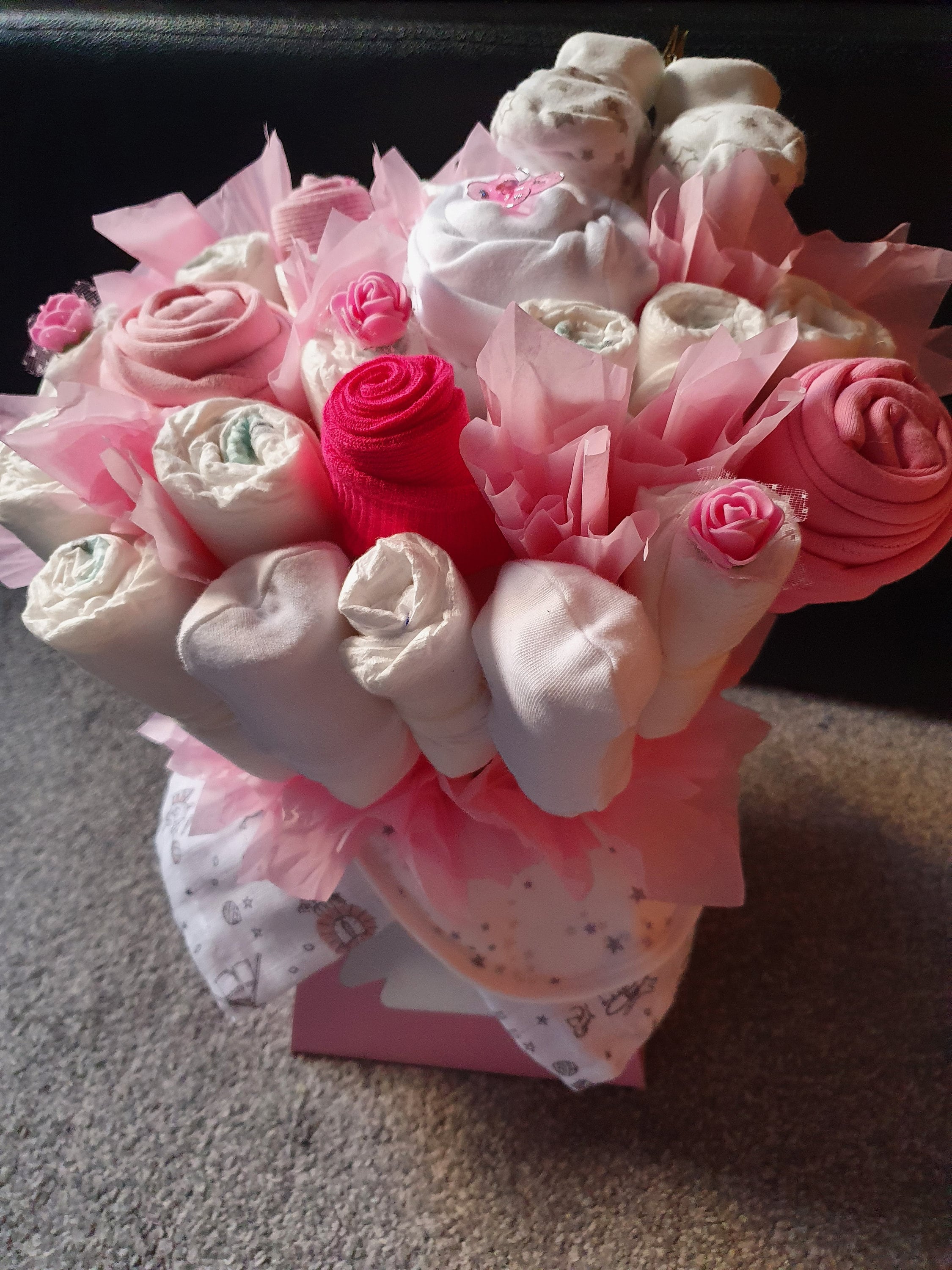 Baby Bouquets New Baby Gift Baby Clothes Bouquet Baby Etsy UK