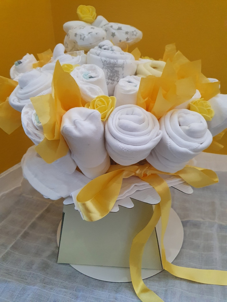 Baby Bouquets New Baby Gift Baby Clothes Bouquet Baby Etsy UK