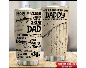 Fishing Dad Tumbler Etsy