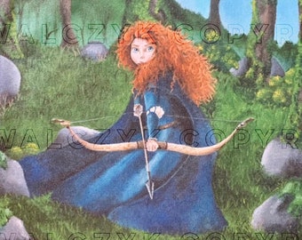 Brave Hand-painted Canvas Print