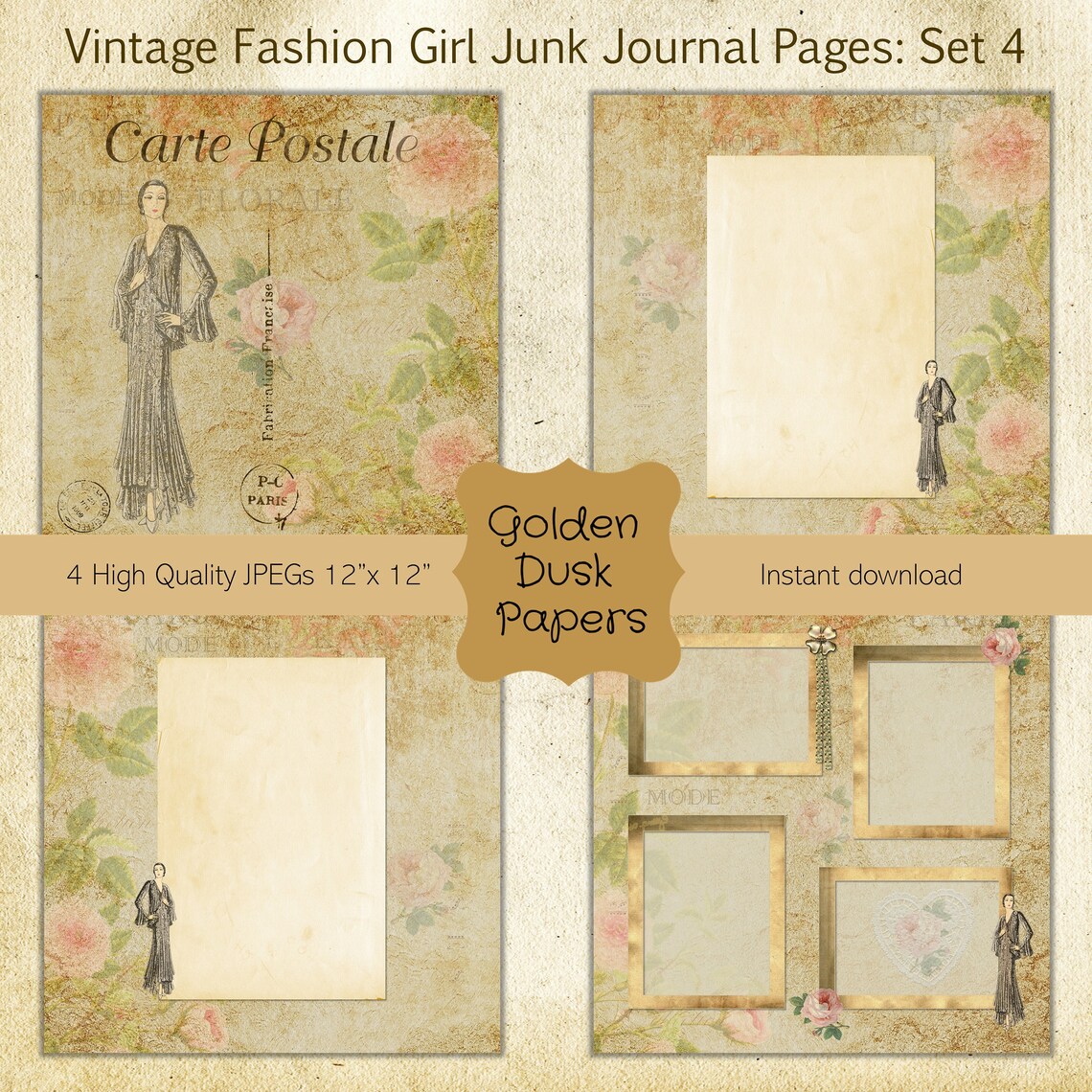 Vintage clothing vs modern clothing picture