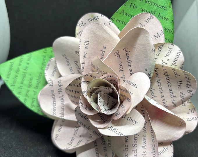 Book Page Flower - Gardenias