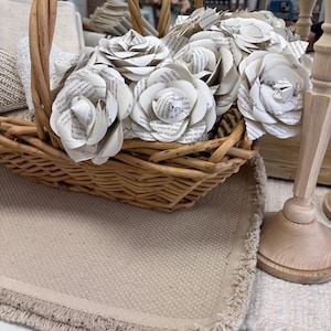 Paper Rose Made from Vintage Books (Single)