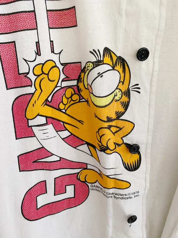 Vintage Garfield and Oddie comics baseball jersey