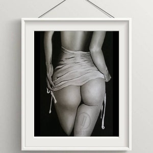 Retrato al desnudo, retrato personalizado, arte erótico, arte del desnudo, retrato por encargo, retrato digital, regalo para novia, mujer desnuda imagen 4