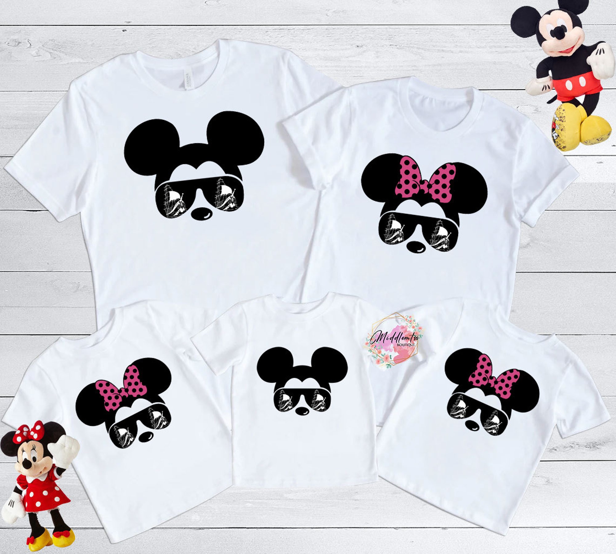 Disney Cruise Sonnenbrille Minnie und Mickey T-Shirt Disney Cruise Sonnenbrille Minnie und Mickey T-Shirt