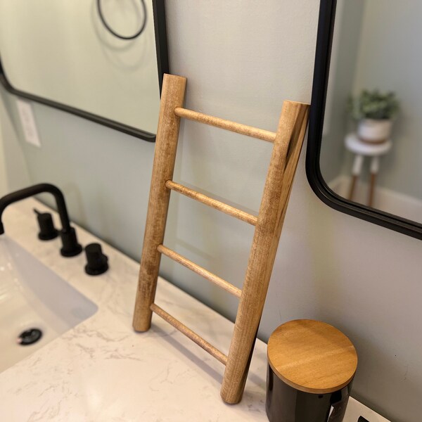 Wooden Towel Ladder Etsy