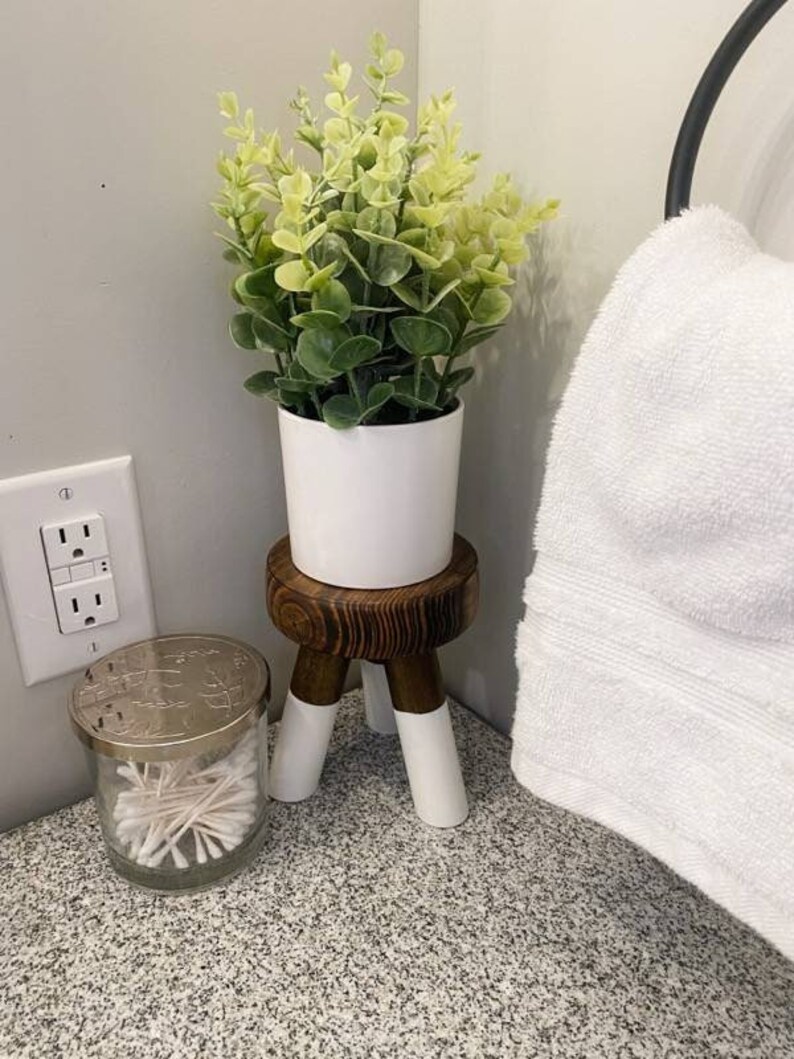 Mini Wood Plant Stand Riser or Counter Stool Etsy
