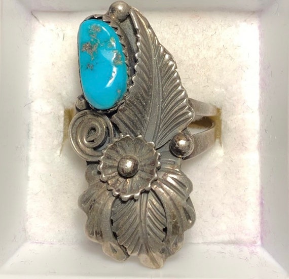 Sterling Native American Turquoise Ring