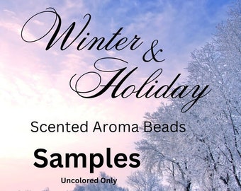 Winter Holiday Scented Aroma Beads Samples: Car Freshener Scents
