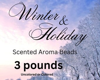 3 lbs Cured Winter Holiday Scented Aroma Beads: Car Freshies