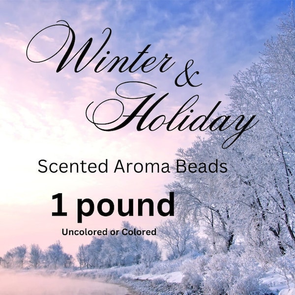 1 lb CURED Premium Scented Aroma Beads Winter Holiday Scents for car freshie, car and air fresheners 8:2 ratio Quality Fragrance Oils used