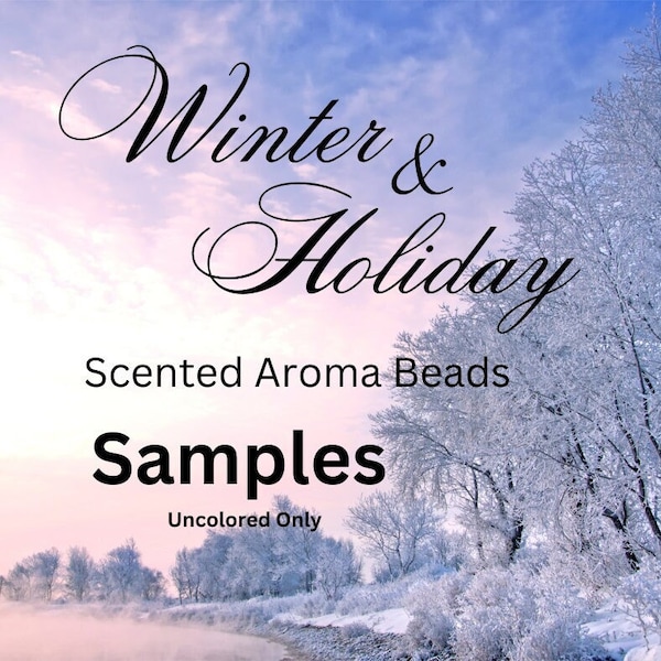 1 oz Samples CURED Premium Scented Aroma Beads Winter Holiday Scents for car freshie, car and air freshener 8:2 ratio Quality Fragrance Oils