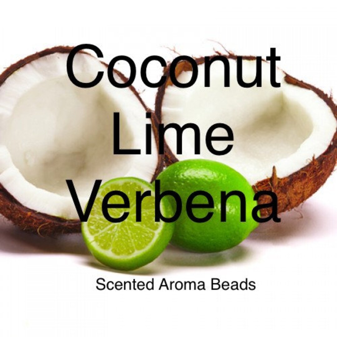 Coconut Lime Verbena CURED Scented Premium Aroma Beads for Air Fresheners, Car Freshies, Cookie