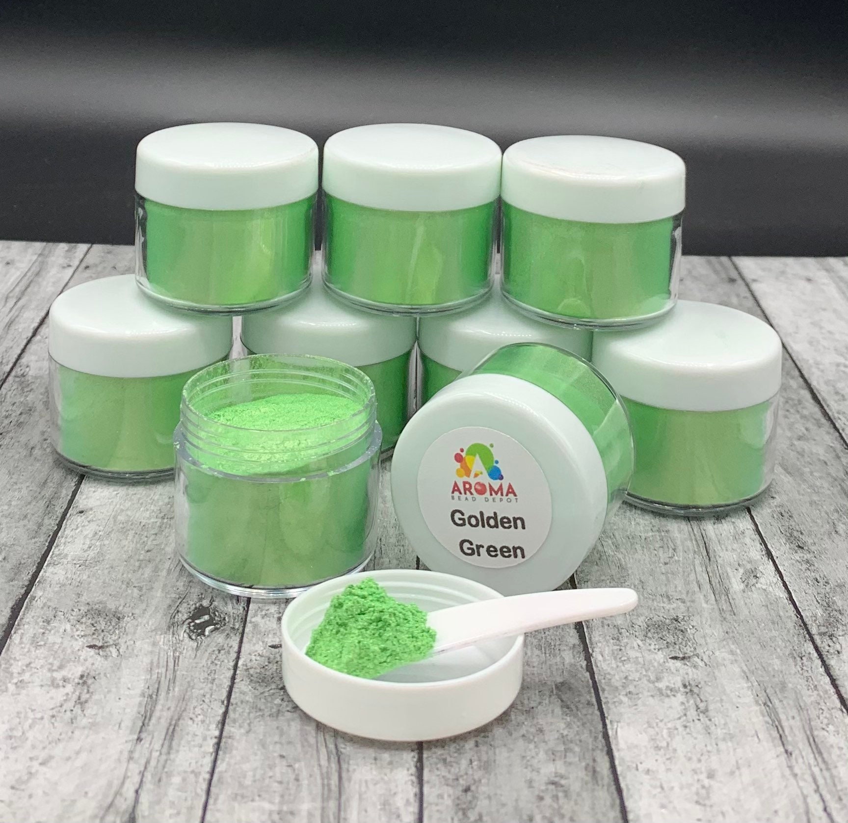 Mica Powder Golden Green for Car Freshies Soap Making Etsy