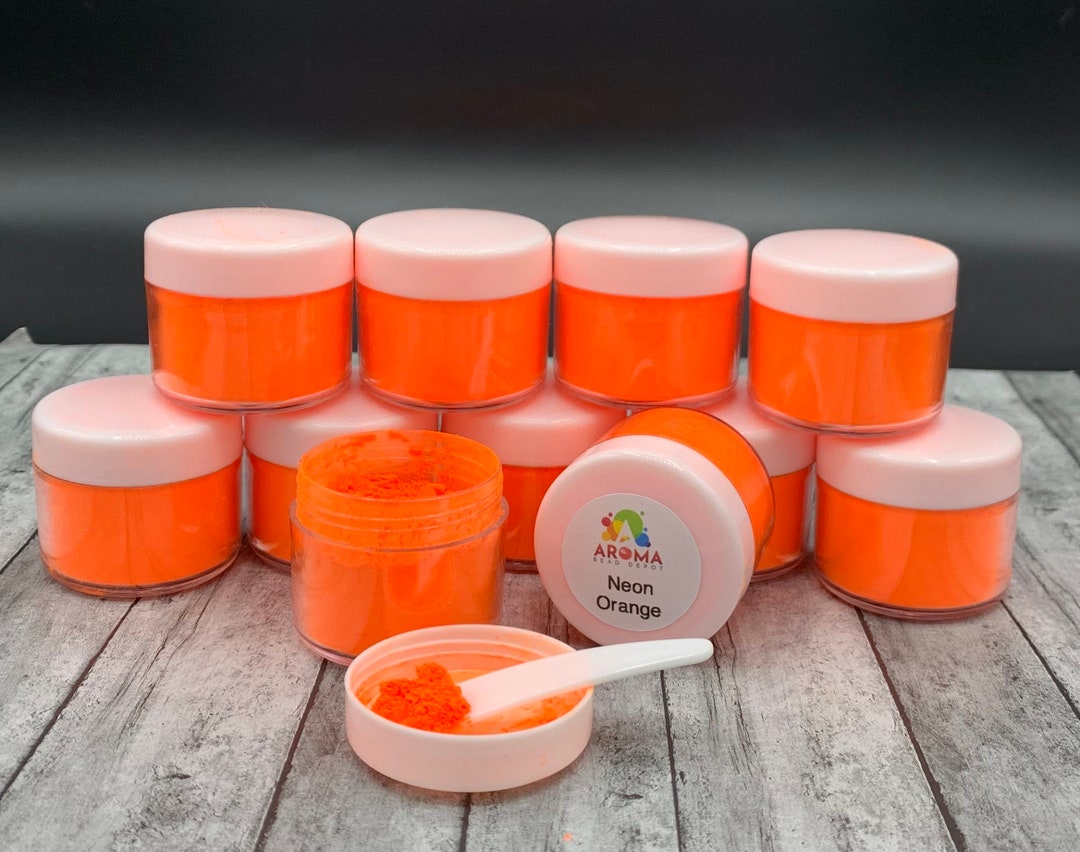 Mica Powder Neon Orange for Car Freshies, Soap Making, Candle Making and Resin. Etsy