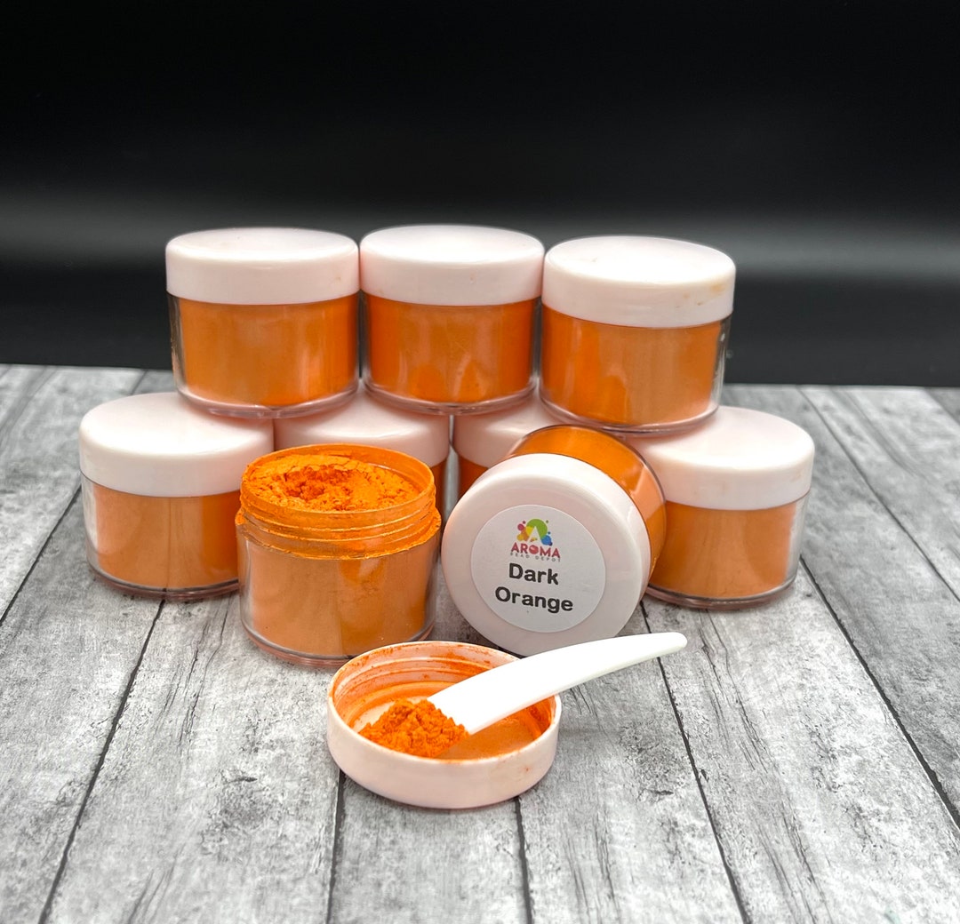 Mica Powder Dark Orange for Car Freshies, Soap Making, Candle Making and Resin. Etsy