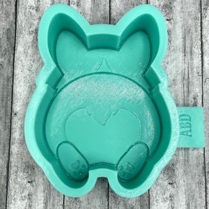 Corgi Bottom Butt Silicone Mold for Car Fresheners, Cement, Wax, Resin, Soap