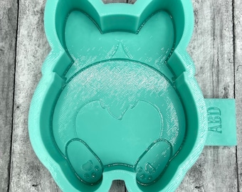 Corgi Bottom Butt Silicone Mold for Car Fresheners, Cement, Wax, Resin, Soap