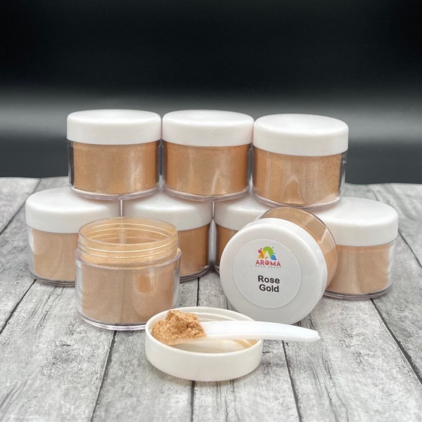 Mica Powder - Rose Gold for car freshies, soap making, candle making and resin.