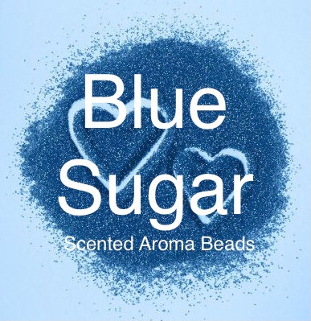 Blue Sugar Scented CURED Premium Aroma Beads for Air Fresheners, Car
