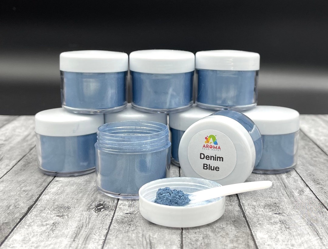 Mica Powder Denim Blue for Car Freshies, Soap Making, Candle Making and