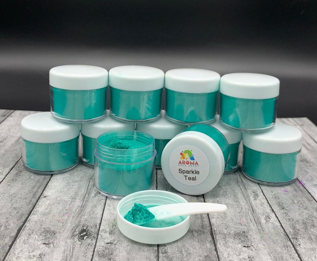 Mica Powder Sparkle Teal for Car Freshies, Soap Making, Candle Making