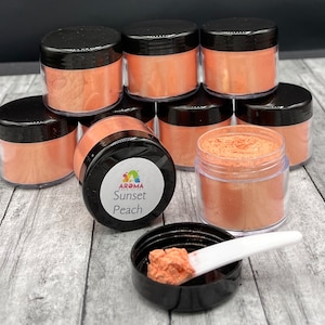 Mica Powder - Sunset Peach for car freshies, soap making, candle making and resin.