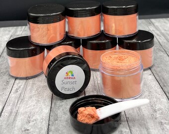 Mica Powder - Sunset Peach for car freshies, soap making, candle making and resin.