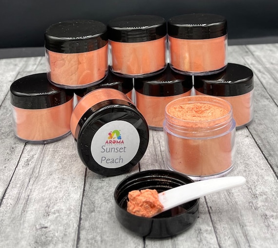 Mica Powder - Sunset Peach for car freshies, soap making, candle making and  resin.