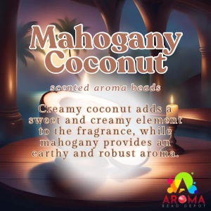 Mahogany Coconut Scented Aroma Beads: Car Air Freshener Supplies