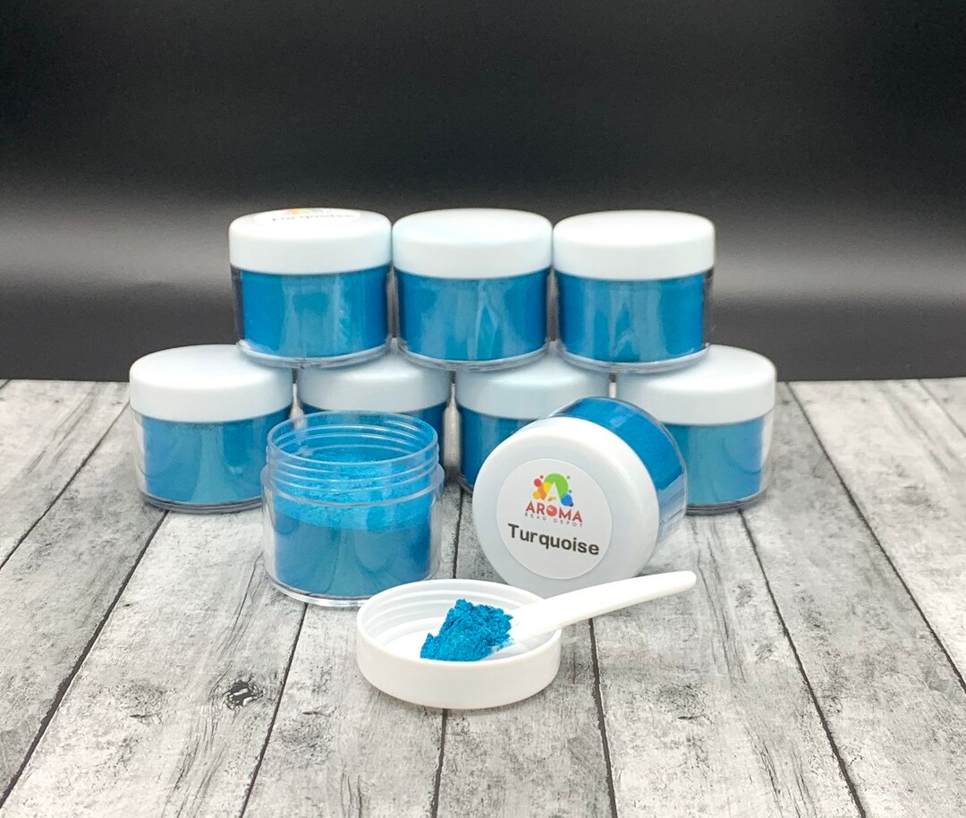 Mica Powder Turquoise for Car Freshies, Soap Making, Candle Making and