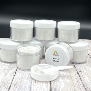 Mica Powder - Matte White for car freshies, soap making, candle making and resin.