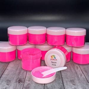 Mica Powder - Neon Pink for car freshies, soap making, candle making and resin.