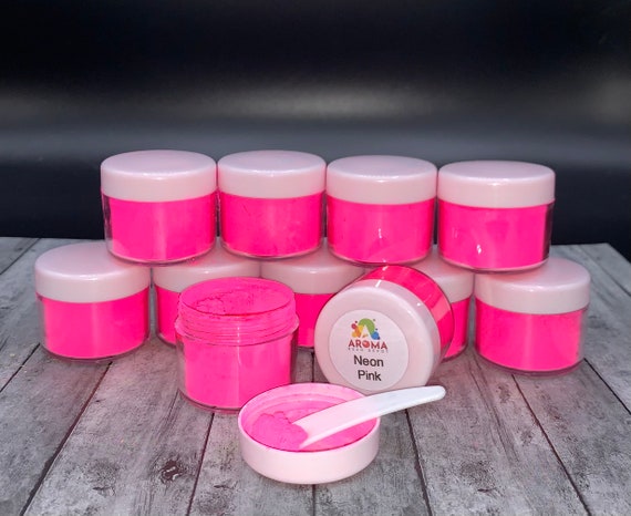Mica Powder - Neon Pink for car freshies, soap making, candle making and  resin.