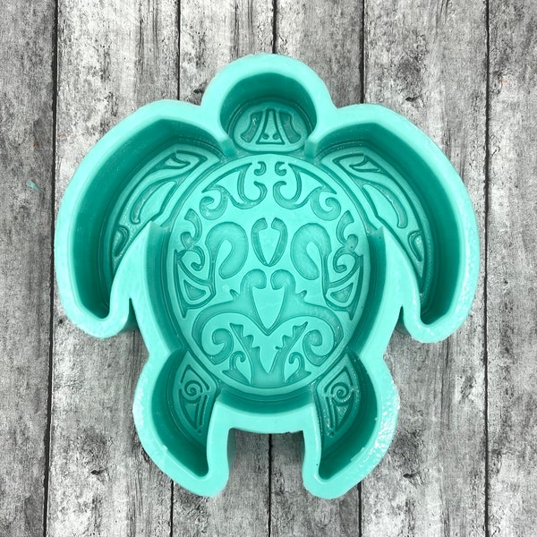 Sea Turtle Silicone Craft Mold for Scented Aroma Beads, Soap, Wax, Small Cement Projects