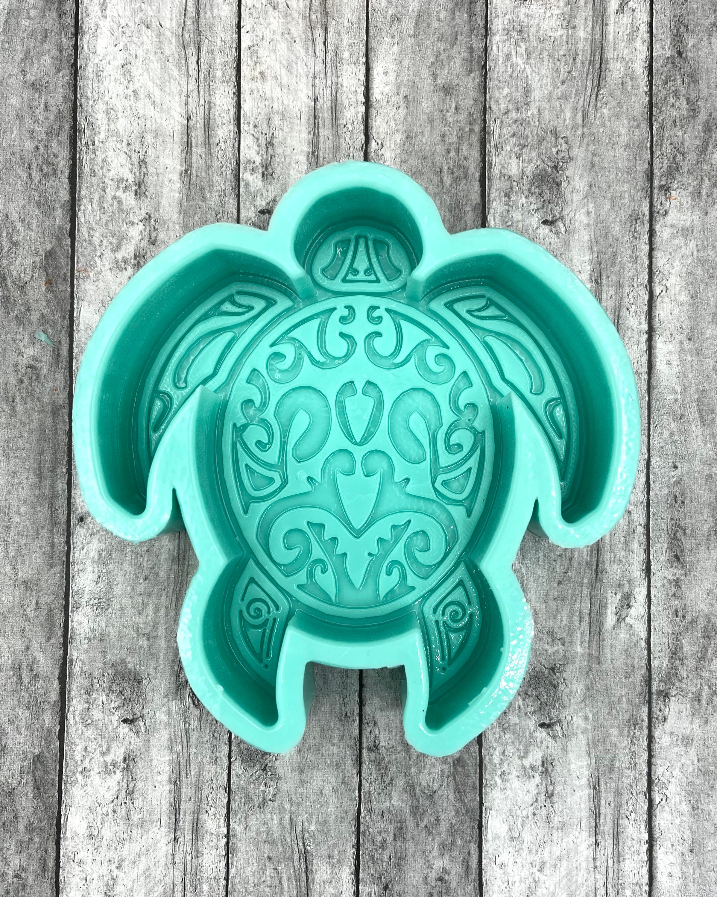 Homemaxs Mold Molds Turtle Silicone Casting Resin Epoxy Animal 3D Fondant Soap Cake Candy Chocolate DIY Making Jewelry Sea Mousse, Size: 8.1x8x1.3cm