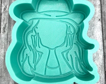 Faceless Girl in Hat Silicone Mold Mould