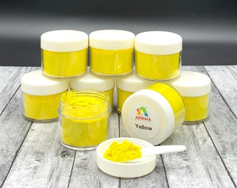 Yellow Mica Powder for car freshies, soap making, candle making and resin.