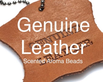 Aroma Beads Scented Genuine Leather for car air freshener Car Freshie supplies 8:2 ratio Quality Fragrance Oils used and CURED