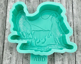 Team Roping Silicone Mold