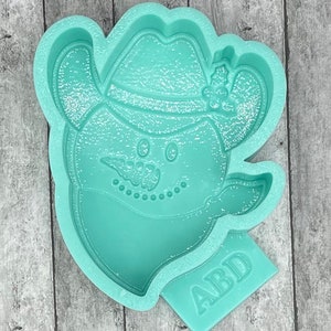 Snowman Cowboy Silicone Mold Mould