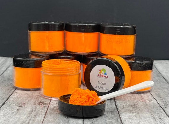 Mica Powder - Neon Light Orange for car freshies, soap making, candle  making and resin.