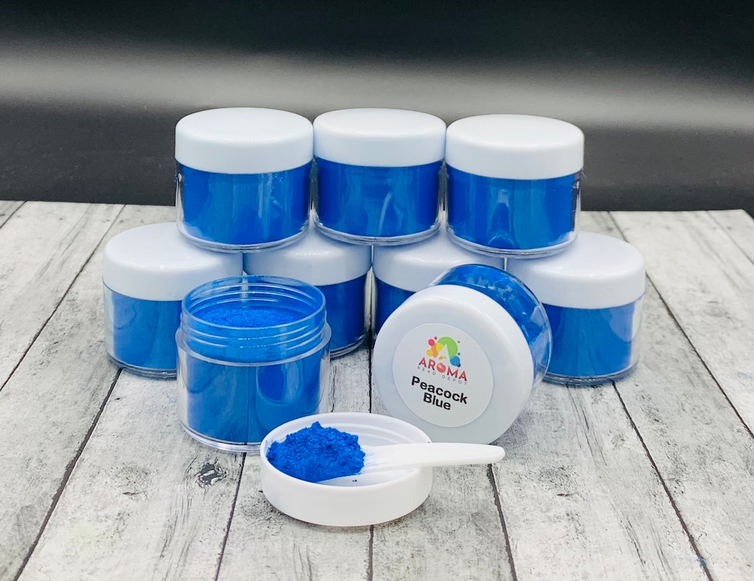 Mica Powder Peacock Blue for Car Freshies, Soap Making, Candle Making and Resin. Etsy