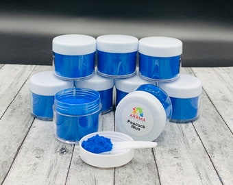 Mica Powder - Peacock Blue for car freshies, soap making, candle making and resin.