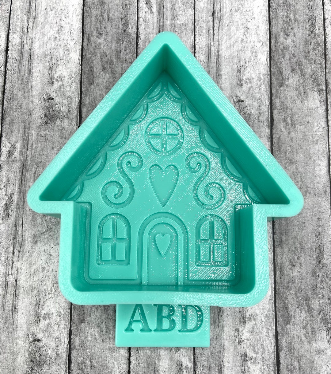 Gingerbread House Silicone Mold Mould Etsy